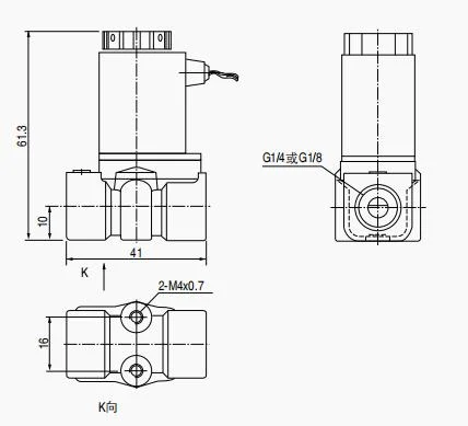 Solenoid Valve 2p025-06 DC12V 1/8