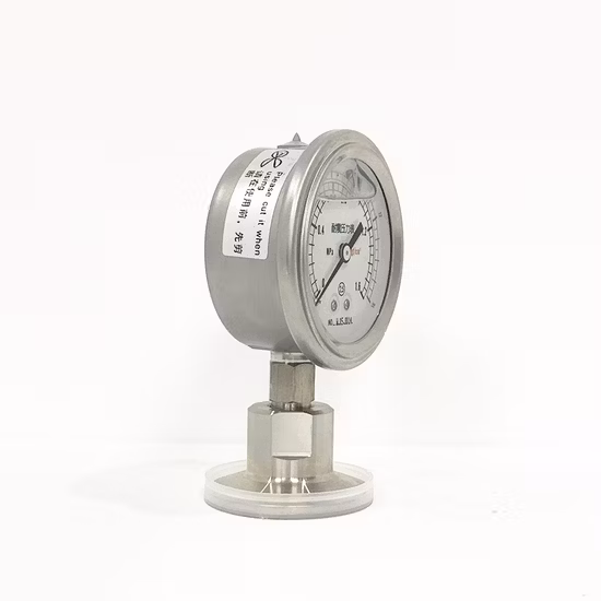 All Stainless Steel Diaphragm Seal Sanitary Diaphragm Seal with Pressure Gauges